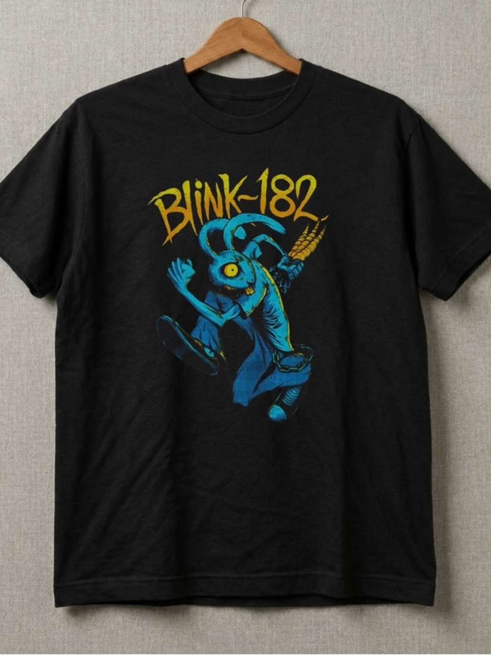 Blink 182 Rock Band Retro 90s Concert Tour Tee